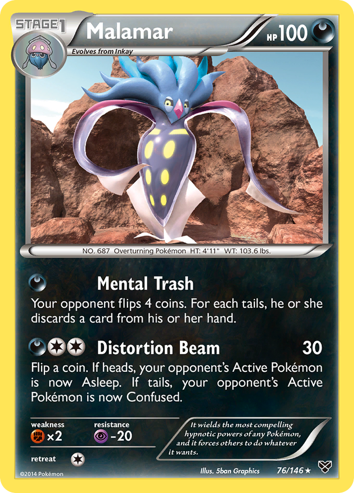 Pokemon | Malamar (76/146) [XY: Base Set] | The Nerd Merchant