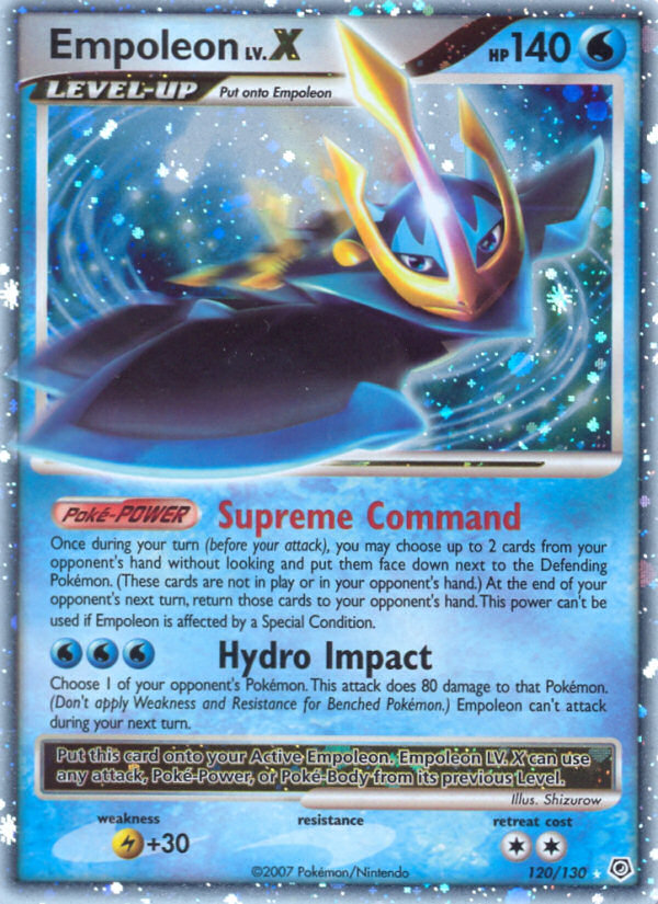 Pokemon | Empoleon LV.X (120/130) [Diamond & Pearl: Base Set] | The Nerd Merchant