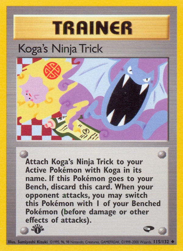 Pokemon | Koga's Ninja Trick (115/132) [Gym Challenge 1st Edition] | The Nerd Merchant