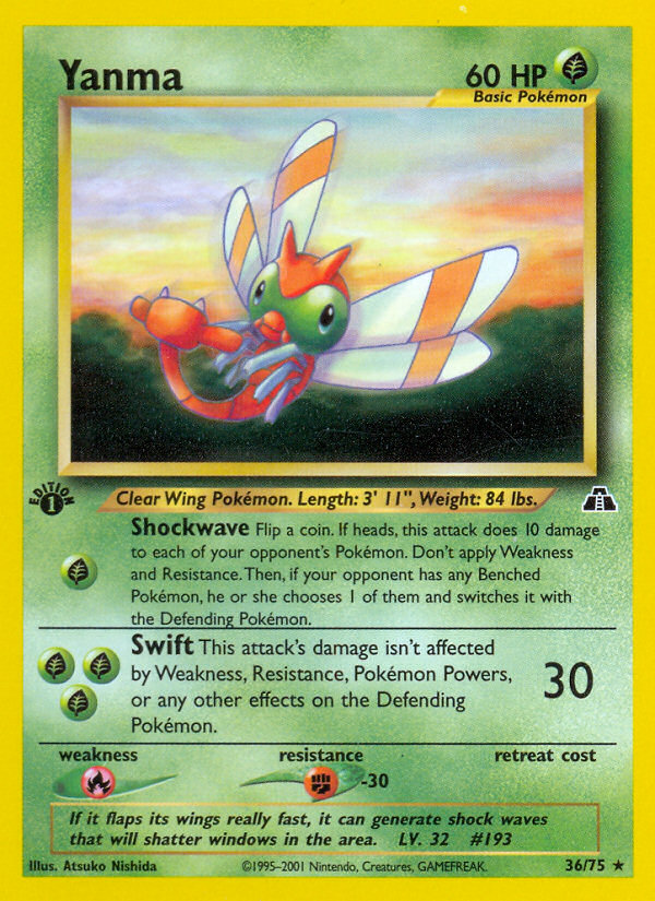 Pokemon | Yanma (36/75) [Neo Discovery 1st Edition] | The Nerd Merchant