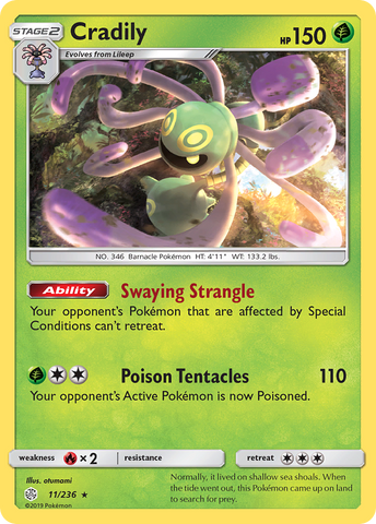 Pokemon| Cradily (11/236) [Sun & Moon: Cosmic Eclipse] | The Nerd Merchant