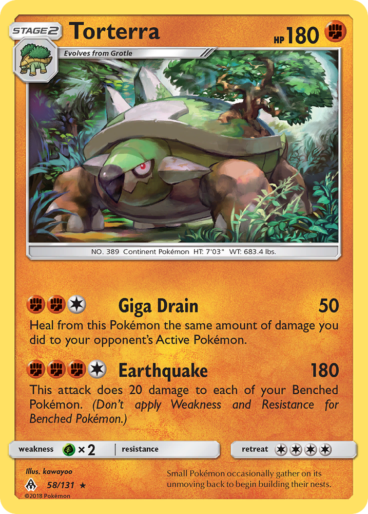 Pokemon | Torterra (58/131) [Sun & Moon: Forbidden Light] | The Nerd Merchant