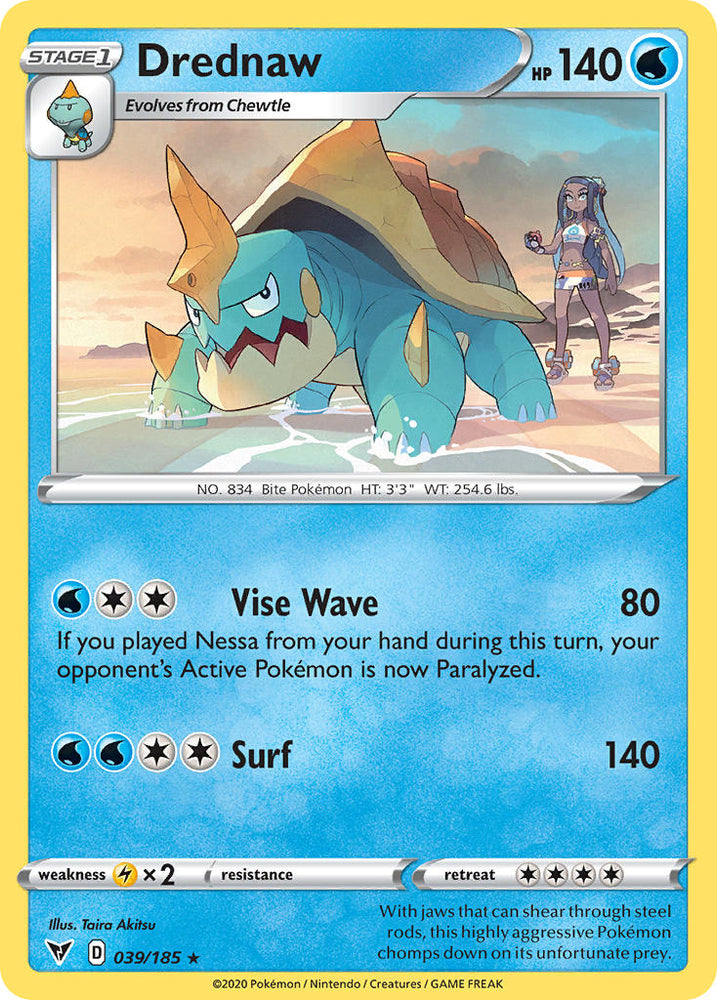 Pokemon | Drednaw (039/185) [Sword & Shield: Vivid Voltage] | The Nerd Merchant