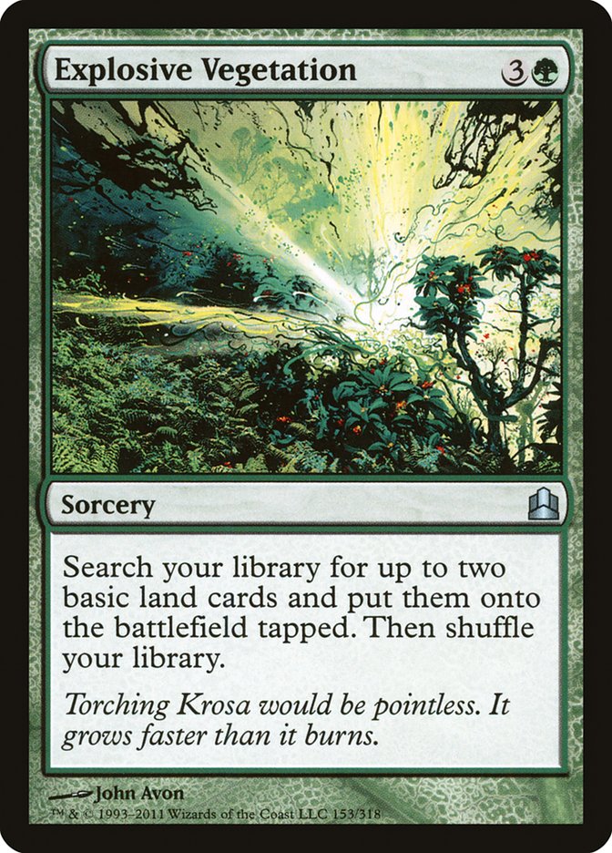 Magic | Explosive Vegetation [Commander 2011] | The Nerd Merchant
