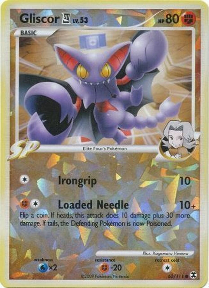 Pokemon | Gliscor (62/111) (Cracked Ice) [Platinum: Rising Rivals] | The Nerd Merchant