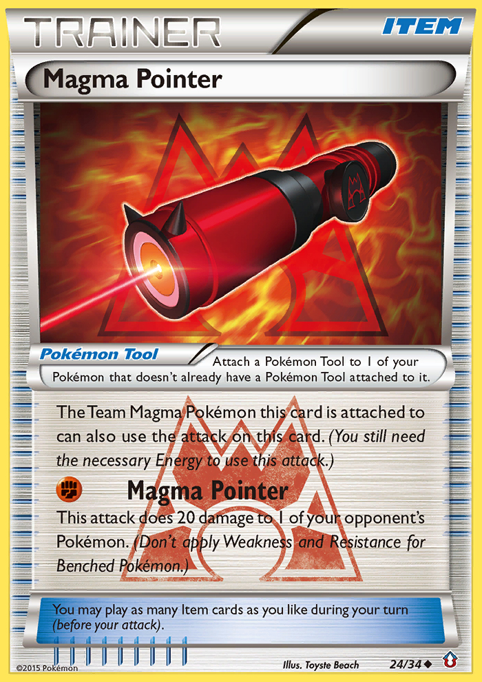 Pokemon | Magma Pointer (24/34) [XY: Double Crisis] | The Nerd Merchant