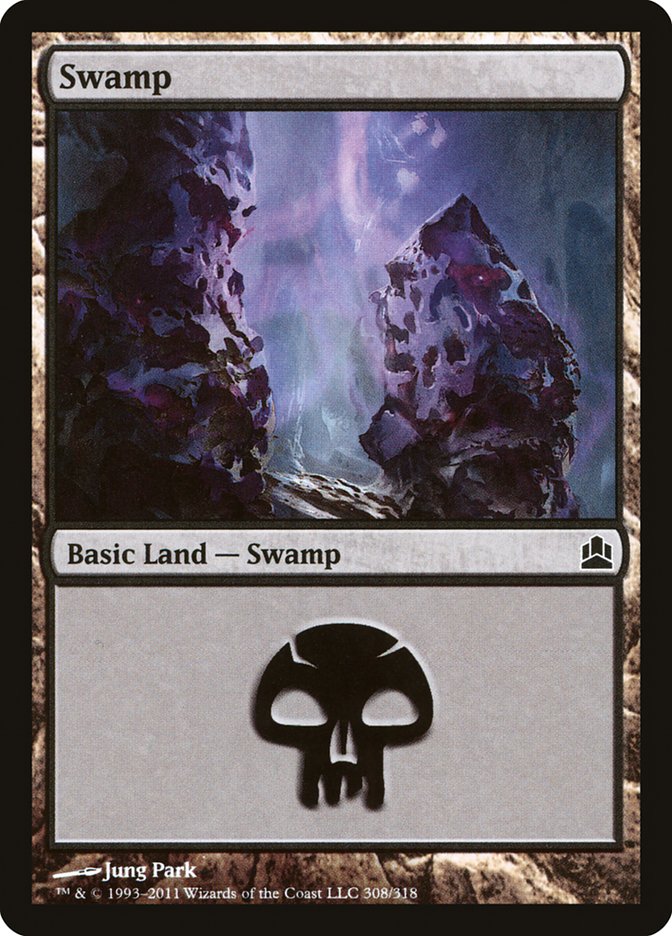 Magic | Swamp (308) [Commander 2011] | The Nerd Merchant