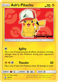 Pokemon | Ash's Pikachu (SM109) [Sun & Moon: Black Star Promos] | The Nerd Merchant