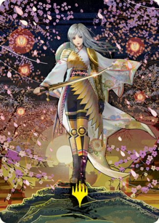 Magic | The Wandering Emperor 2 Art Card (Gold-Stamped Signature) [Kamigawa: Neon Dynasty Art Series] | The Nerd Merchant