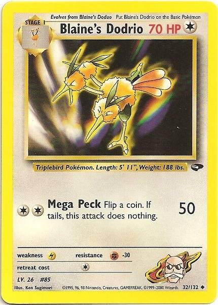Pokemon | Blaine's Dodrio (32/132) [Gym Challenge Unlimited] | The Nerd Merchant