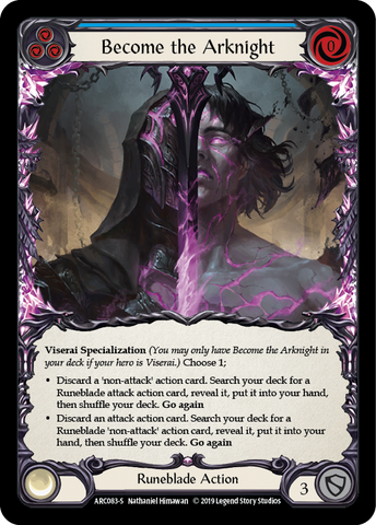 Flesh and Blood TCG | Become the Arknight [ARC083-S] (Arcane Rising)  1st Edition Normal | The Nerd Merchant