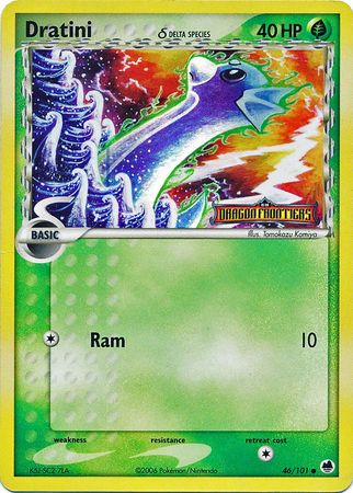Pokemon | Dratini (46/101) (Delta Species) (Stamped) [EX: Dragon Frontiers] | The Nerd Merchant
