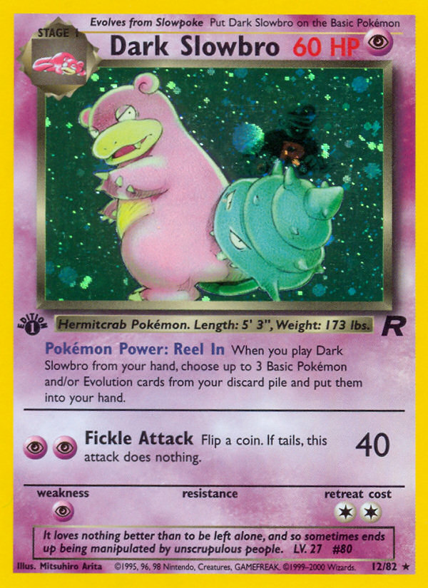 Pokemon | Dark Slowbro (12/82) [Team Rocket 1st Edition] | The Nerd Merchant