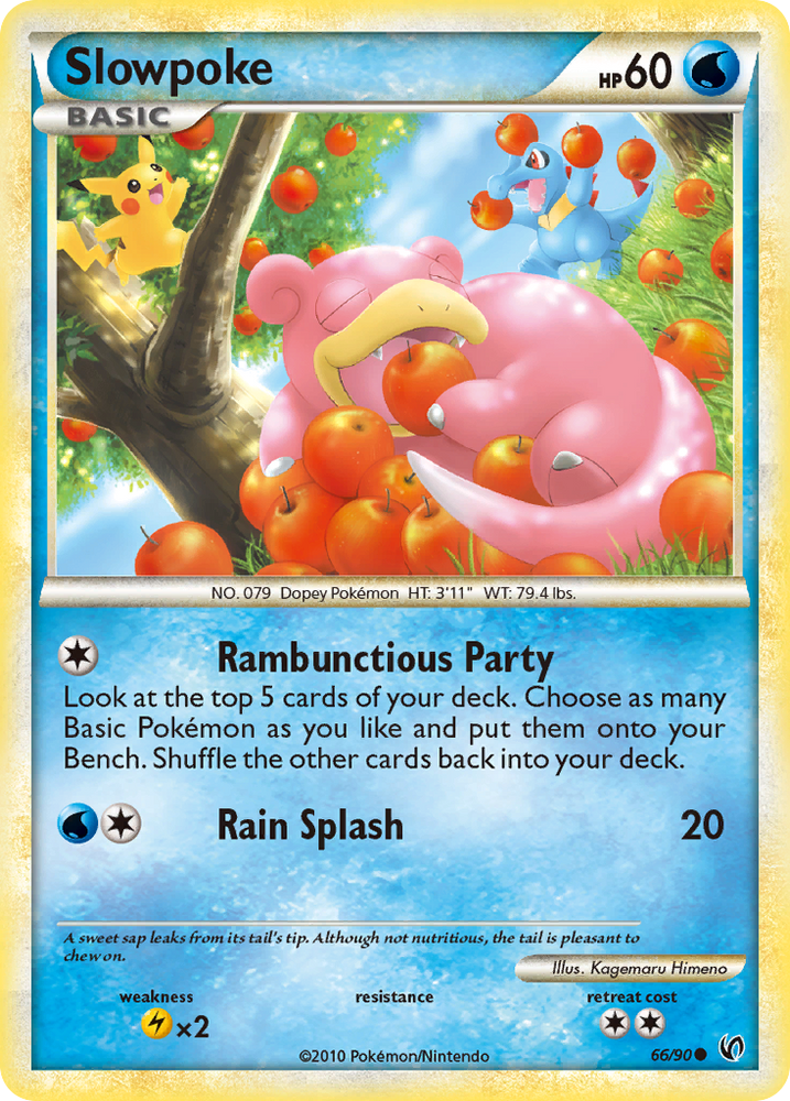 Pokemon | Slowpoke (66/90) [HeartGold & SoulSilver: Undaunted] | The Nerd Merchant