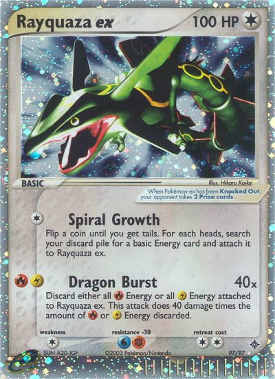 Pokemon | Rayquaza ex (97/97) [EX: Dragon] | The Nerd Merchant