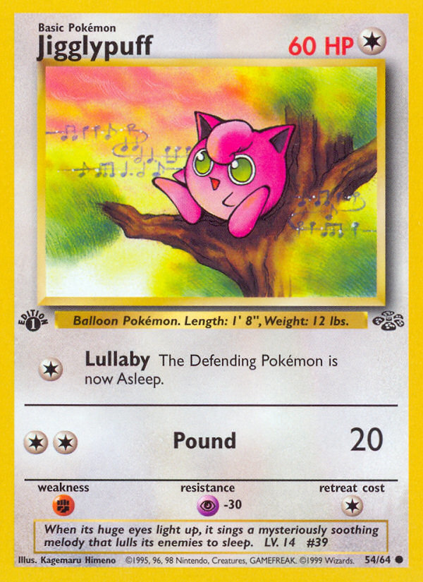Pokemon | Jigglypuff (54/64) [Jungle 1st Edition] | The Nerd Merchant