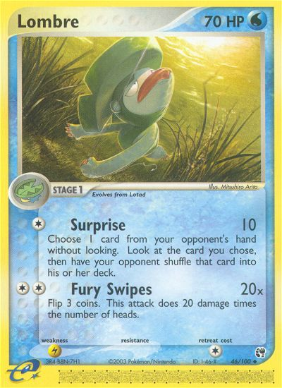 Pokemon | Lombre (46/100) [EX: Sandstorm] | The Nerd Merchant