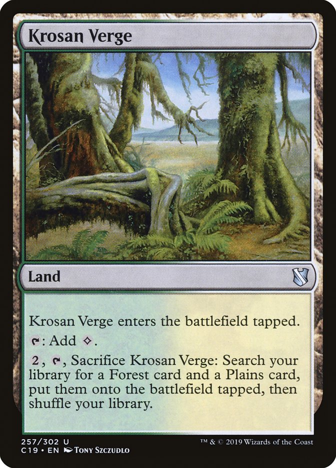 Magic | Krosan Verge [Commander 2019] | The Nerd Merchant