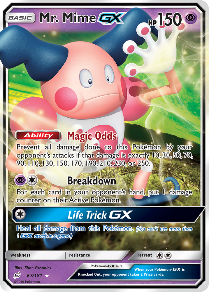 Pokemon | Mr. Mime GX (67/181) [Sun & Moon: Team Up] | The Nerd Merchant