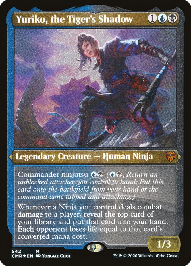 Magic | Yuriko, the Tiger's Shadow (Etched) [Commander Legends] | The Nerd Merchant