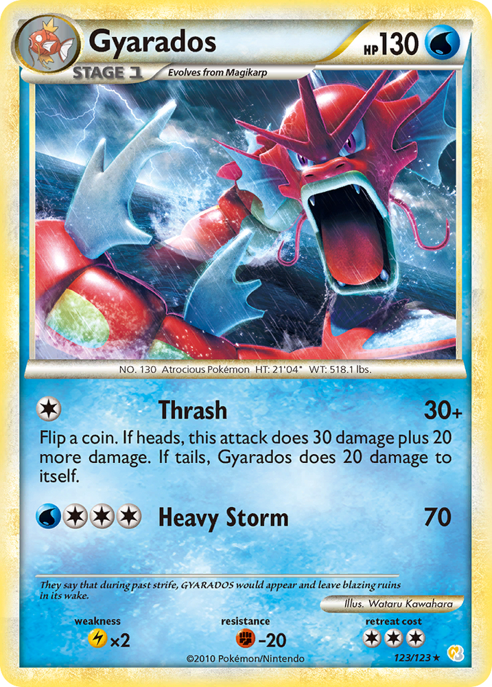 Pokemon | Gyarados (123/123) [HeartGold & SoulSilver: Base Set] | The Nerd Merchant