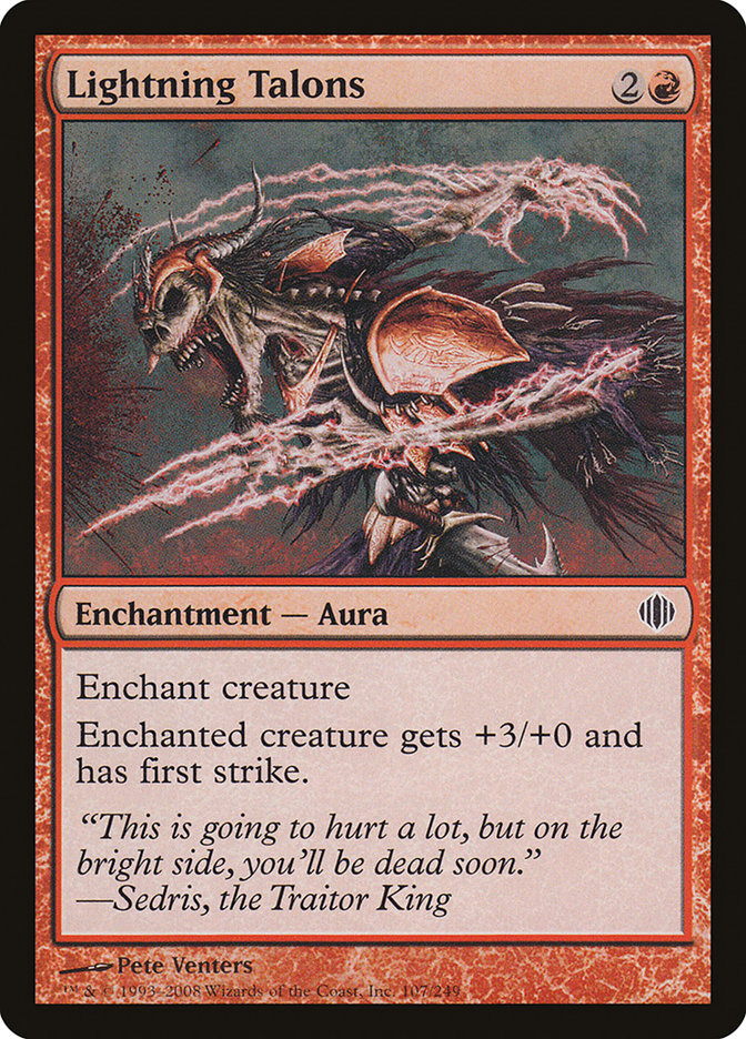 Magic | Lightning Talons [Shards of Alara] | The Nerd Merchant
