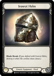 Flesh and Blood TCG | Ironrot Helm [U-WTR155] (Welcome to Rathe Unlimited)  Unlimited Rainbow Foil | The Nerd Merchant