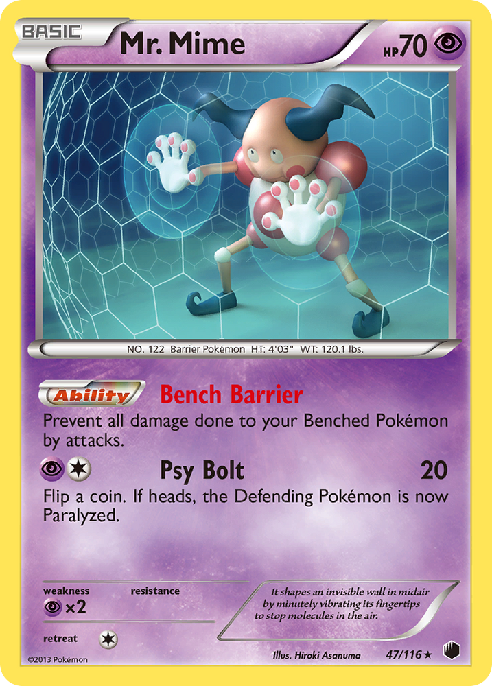 Pokemon | Mr. Mime (47/116) [Black & White: Plasma Freeze] | The Nerd Merchant