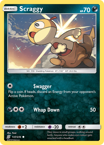 Pokemon | Scraggy (137/236) [Sun & Moon: Unified Minds] | The Nerd Merchant