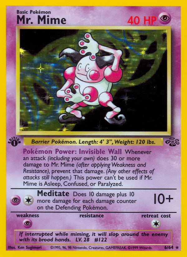 Pokemon | Mr. Mime (6/64) [Jungle 1st Edition] | The Nerd Merchant
