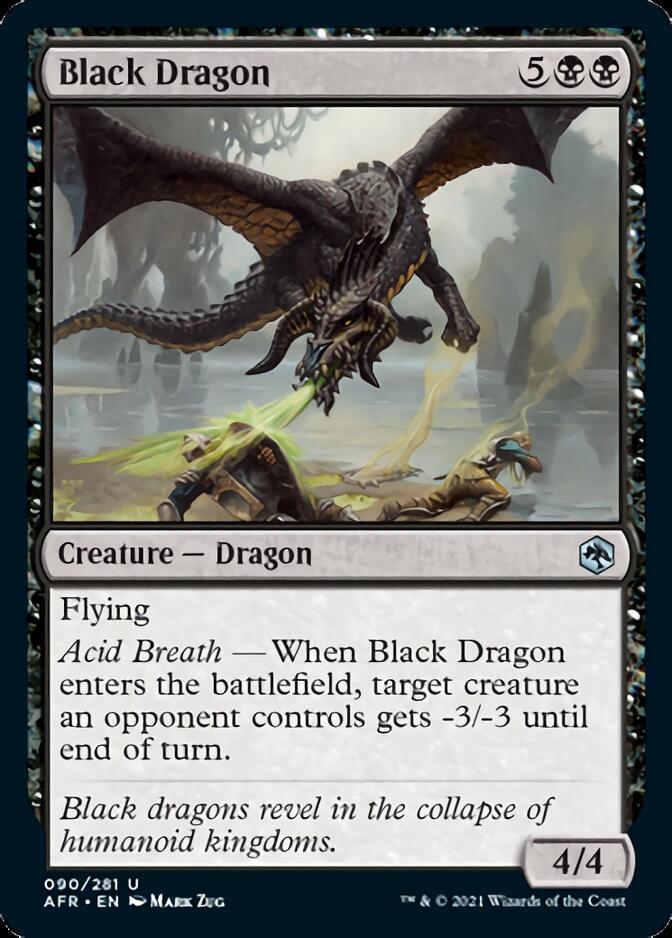 Magic | Black Dragon [Dungeons & Dragons: Adventures in the Forgotten Realms] | The Nerd Merchant