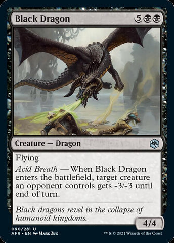 Magic | Black Dragon [Dungeons & Dragons: Adventures in the Forgotten Realms] | The Nerd Merchant