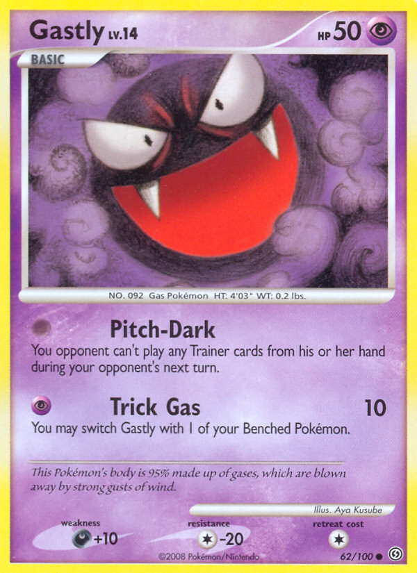 Pokemon | Gastly (62/100) [Diamond & Pearl: Stormfront] | The Nerd Merchant