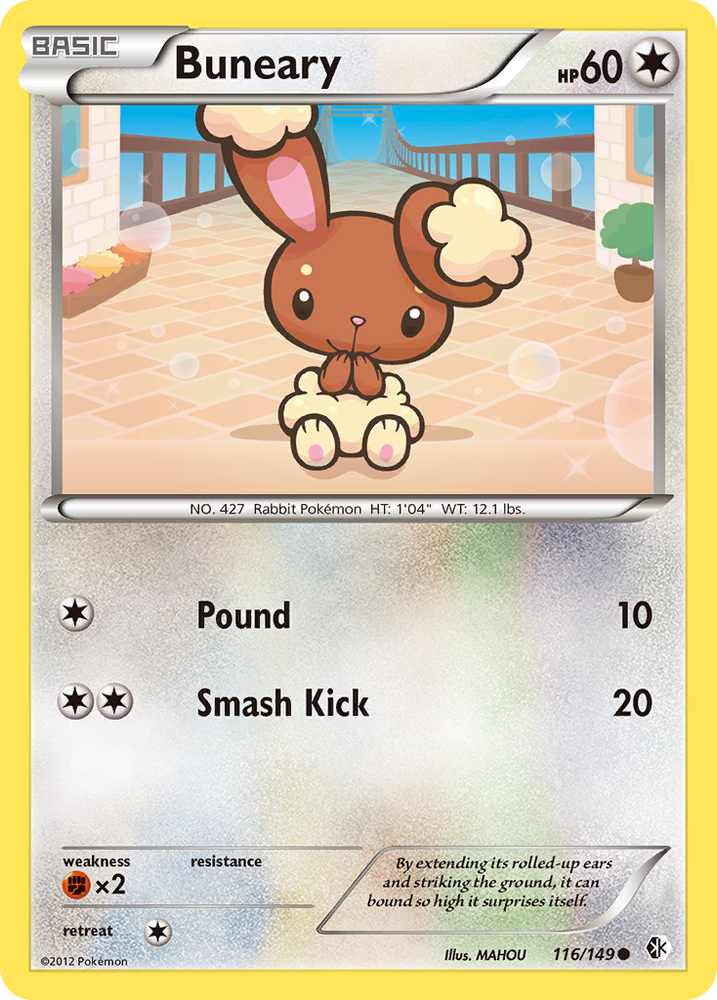 Pokemon | Buneary (116/149) [Black & White: Boundaries Crossed] | The Nerd Merchant