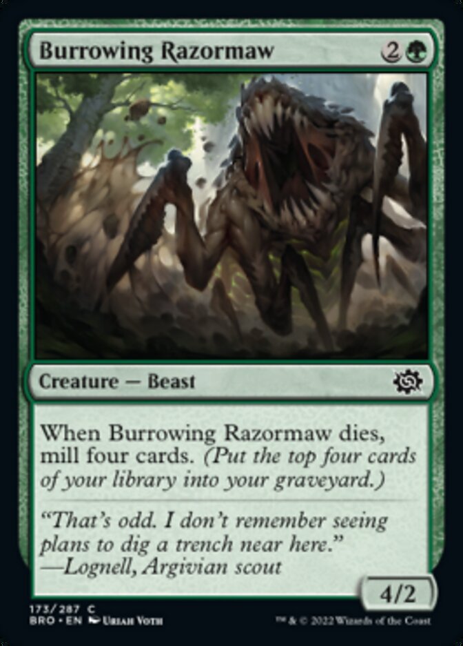 Magic | Burrowing Razormaw [The Brothers' War] | The Nerd Merchant