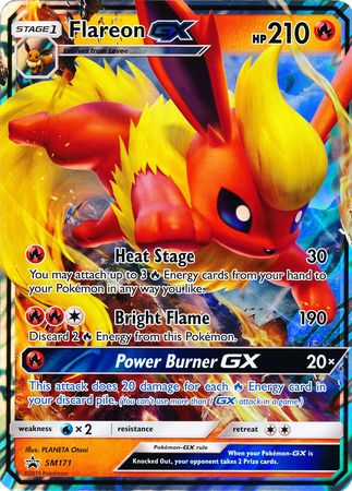 Pokemon | Flareon GX (SM171) (Jumbo Card) [Sun & Moon: Black Star Promos] | The Nerd Merchant
