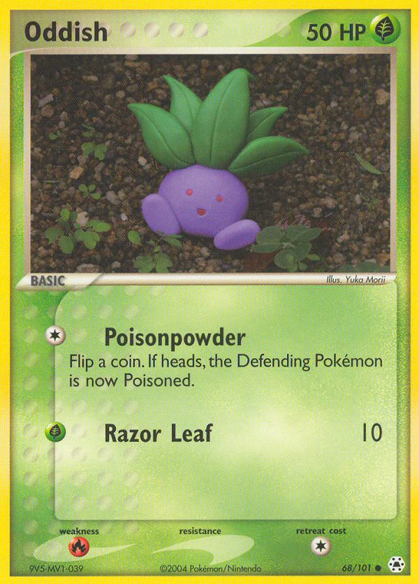 Pokemon | Oddish (68/101) [EX: Hidden Legends] | The Nerd Merchant