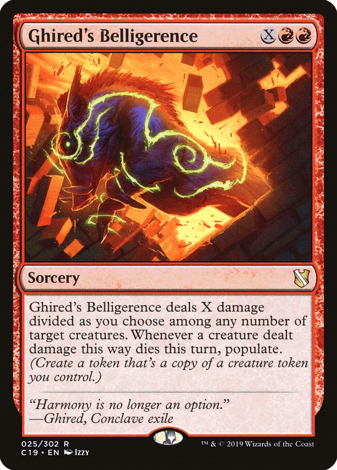 Magic | Ghired's Belligerence [Commander 2019] | The Nerd Merchant