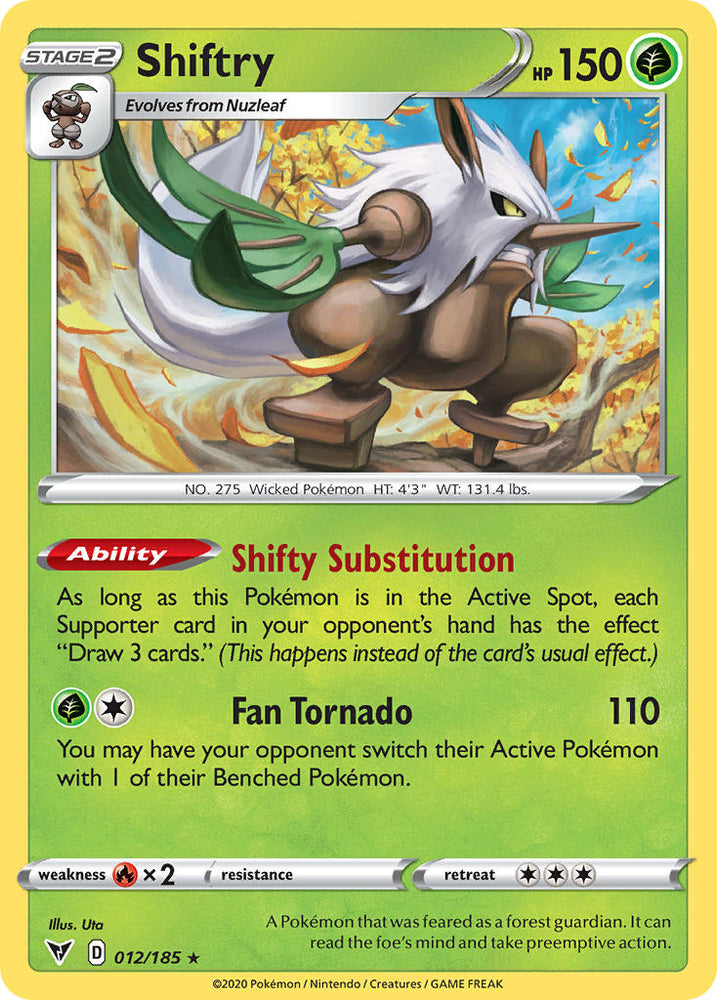 Pokemon | Shiftry (012/185) [Sword & Shield: Vivid Voltage] | The Nerd Merchant