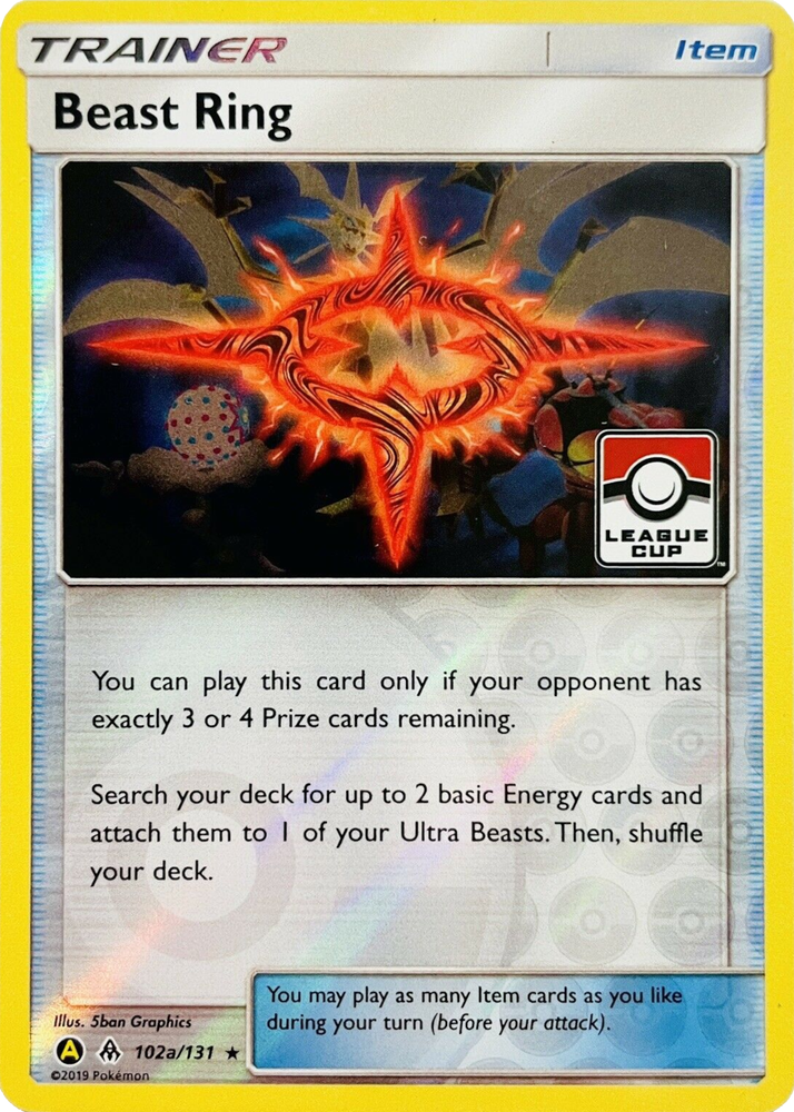 Pokemon | Beast Ring (102a/131) (League Promo) [Sun & Moon: Forbidden Light] | The Nerd Merchant