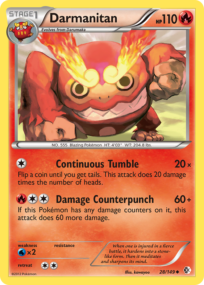 Pokemon | Darmanitan (28/149) [Black & White: Boundaries Crossed] | The Nerd Merchant
