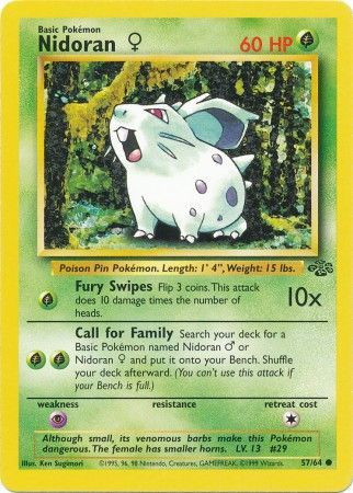 Pokemon | Nidoran (57/64) (Female) [Jungle Unlimited] | The Nerd Merchant
