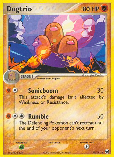 Pokemon | Dugtrio (22/112) [EX: FireRed & LeafGreen] | The Nerd Merchant