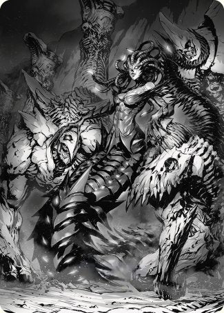 Magic | Vraska, Betrayal's Sting Art Card [Phyrexia: All Will Be One Art Series] | The Nerd Merchant