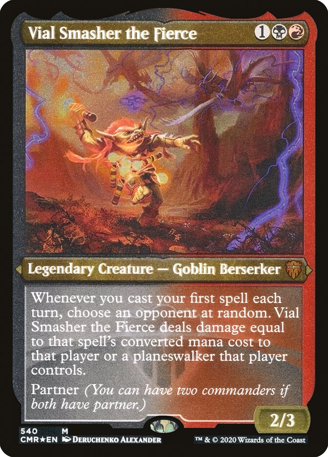 Magic | Vial Smasher the Fierce (Etched) [Commander Legends] | The Nerd Merchant
