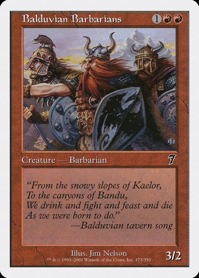 Magic | Balduvian Barbarians [Seventh Edition] | The Nerd Merchant