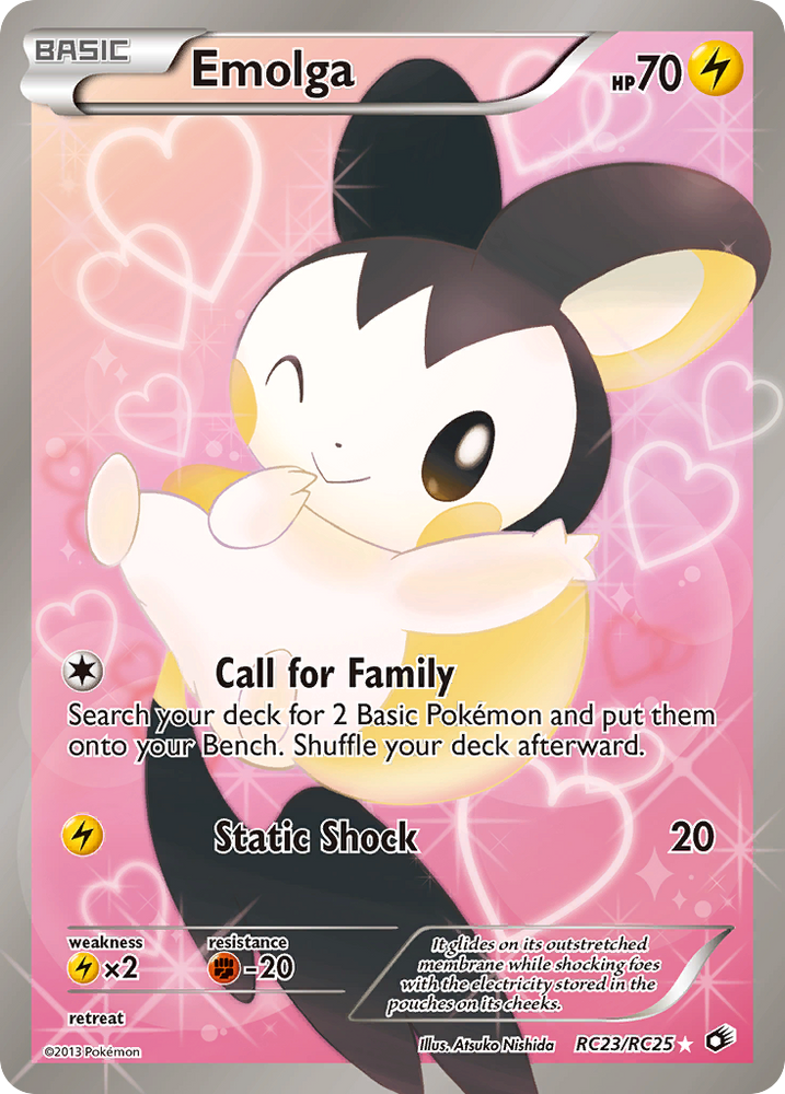 Pokemon | Emolga (RC23/RC25) [Black & White: Legendary Treasures] | The Nerd Merchant