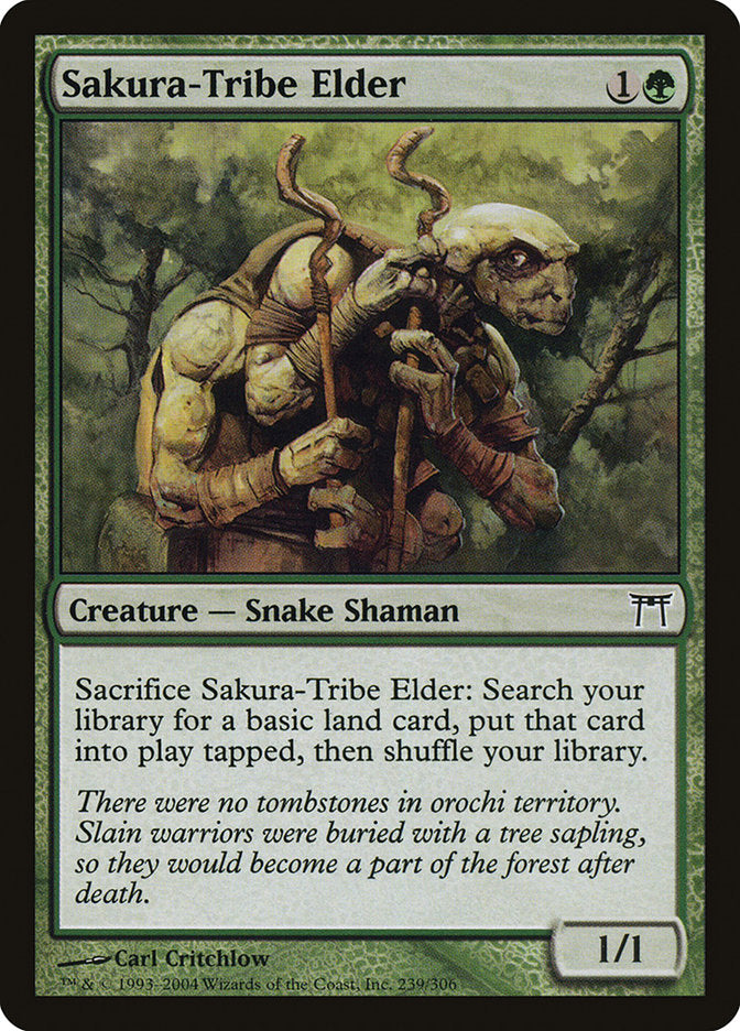 Magic | Sakura-Tribe Elder [Champions of Kamigawa] | The Nerd Merchant