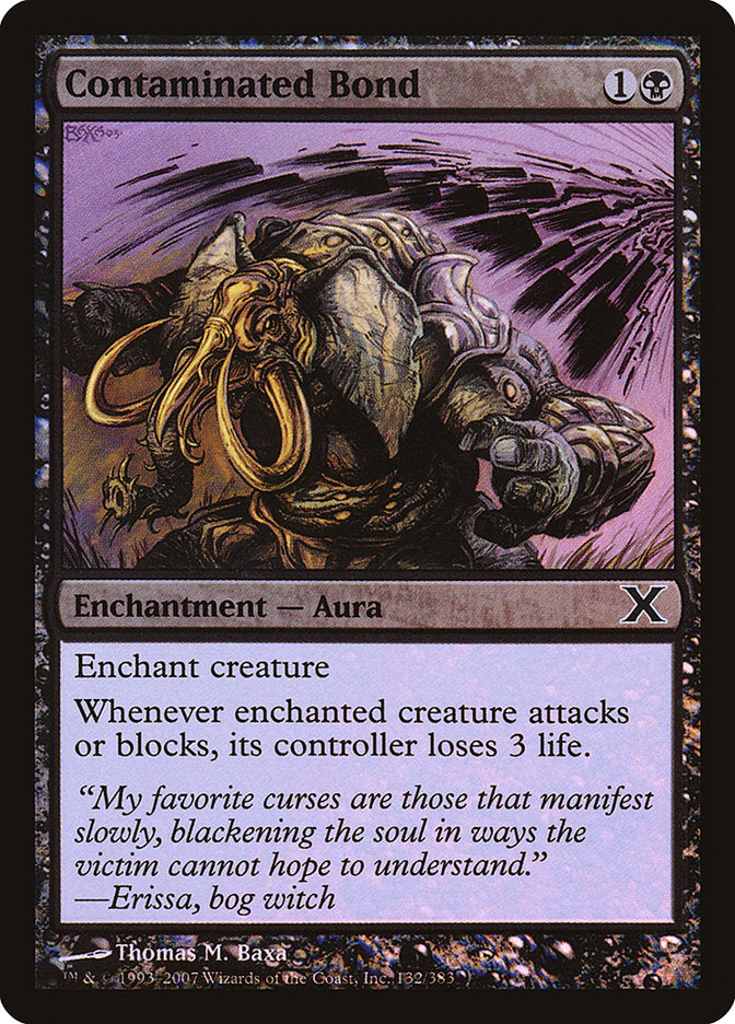 Magic | Contaminated Bond (Premium Foil) [Tenth Edition] | The Nerd Merchant