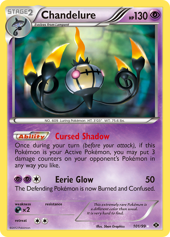 Pokemon | Chandelure (101/99) [Black & White: Next Destinies] | The Nerd Merchant